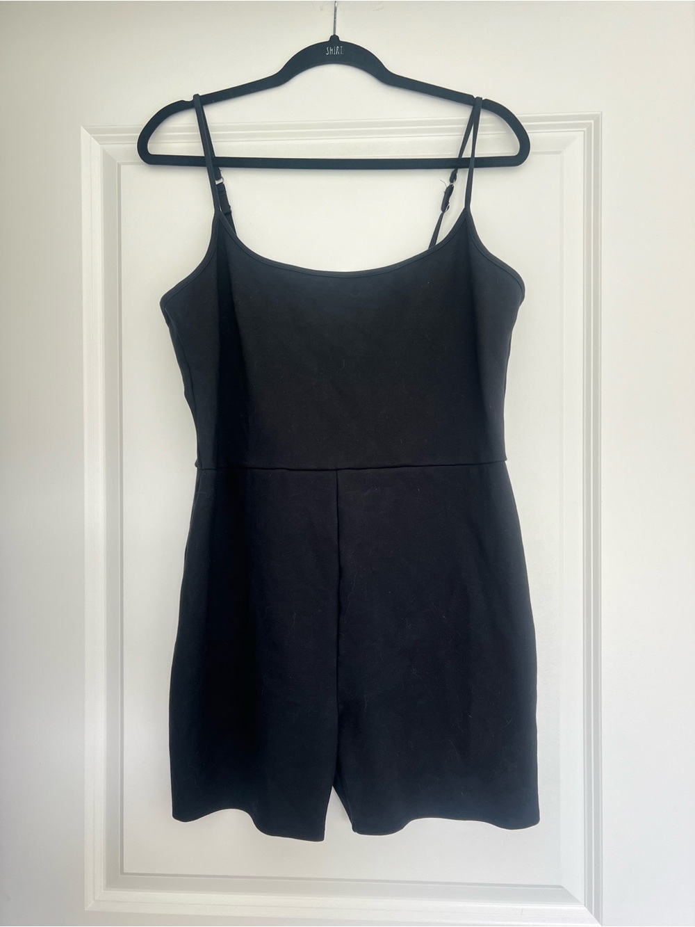 Abercrombie & Fitch Black Spaghetti Strap Romper - Size XL